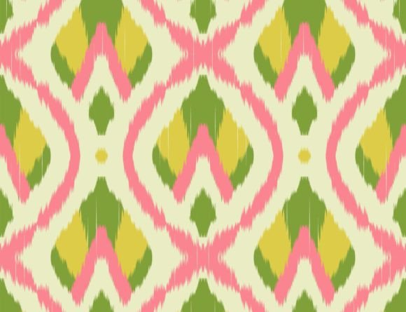 Download Ikat Abstract Floral Colorful Pattern - Floral Collection
