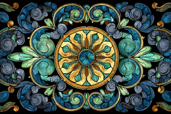 Download Vintage Floral Mandala Ornament - Floral Collection