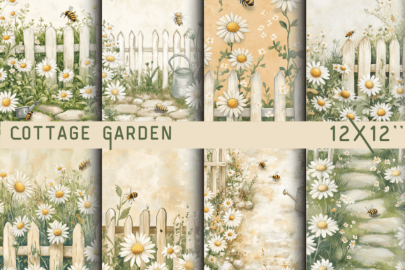 Download Cottage Garden Leucanthemum Backdrop - Garden Collection
