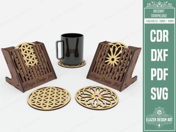 Download 2 Decorative Pattern Boxed Coasters - Decorative pattern Collection
