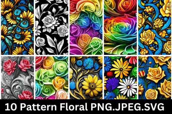 Download Pattern Floral V10 - Floral Collection