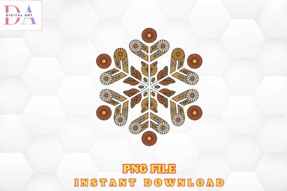 Download Retro Floral Mandala Png Design - Floral Collection