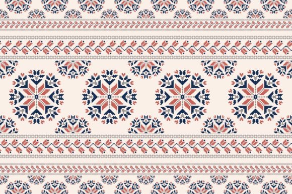 Download Folk Floral Embroidery Colorful Pattern - Floral Collection