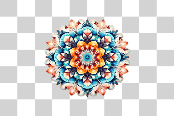 Download Abstract Floral Mandala Png Background - Floral Collection