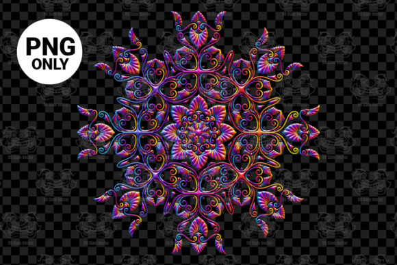 Download Colorful Floral Mandala Sublimation - Floral Collection
