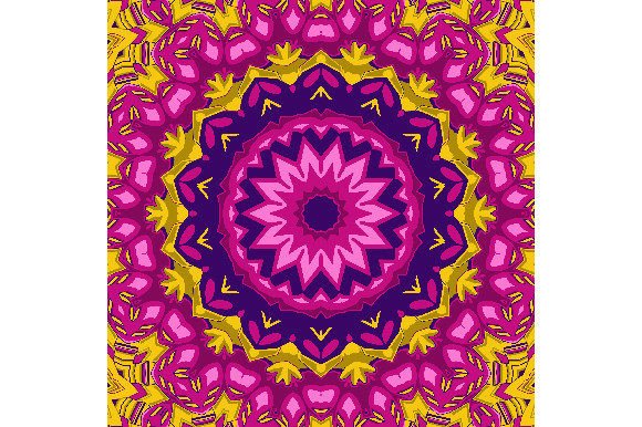Download Abstract Indian Pattern with Mandalas - Mandalas Collection