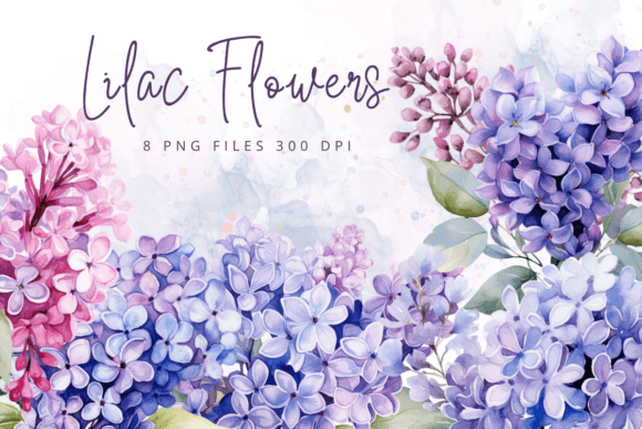Download Watercolor Lilac Flowers Purple Floral - Floral Collection
