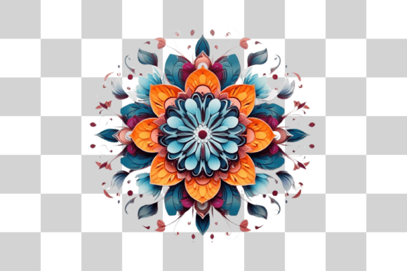 Download Abstract Floral Mandala Png - Floral Collection